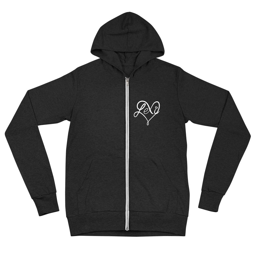 Lexi heart Stay Savage - Unisex zip hoodie