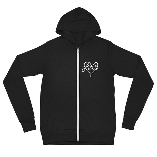 Lexi heart Stay Savage - Unisex zip hoodie